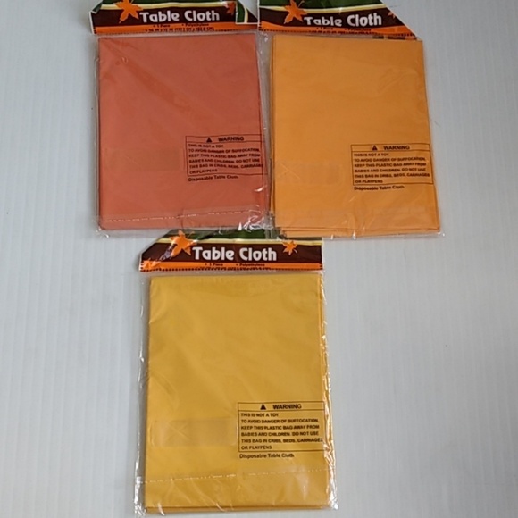 🔴3/$15 Fall Colors Table Covers Silk Leaves Decor - Picture 5 of 8